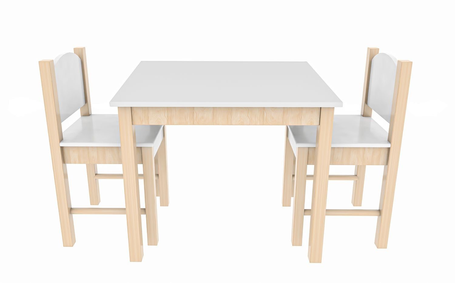 Coemo Kindersitzgruppe, (Set, 3-tlg), Kindersitzgruppe 1 Tisch 2 Stühle