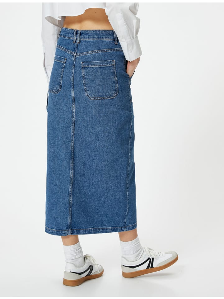 KOTON Rock in Mittel Indigo günstig kaufen