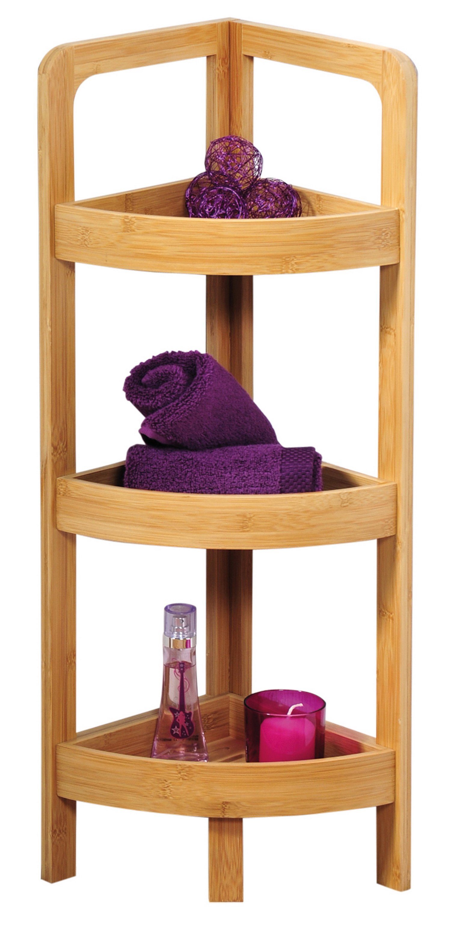 KESPER for kitchen & home Eckregal Bambus Badregal Küchenregal Standregal, FSC-zertifiziert