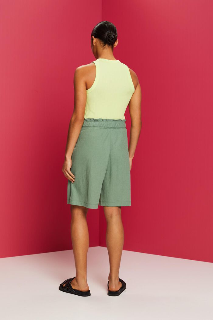 Pull-on Bermudashorts mit Bindegürtel