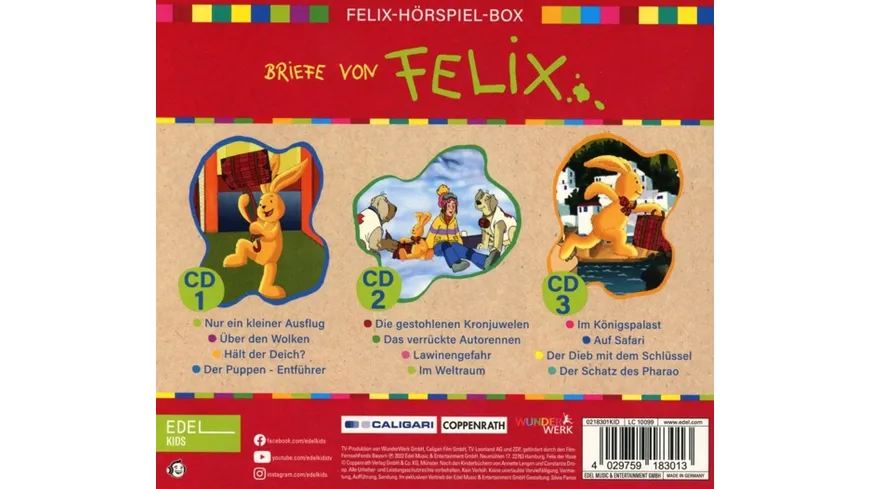Hörspiel-Box,Folge 1-3 Briefe von Felix