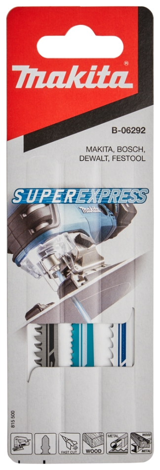 Makita Accessories B-06292 Set progresivnih listova za ubodnu pilu. Različitih 3 dijela
