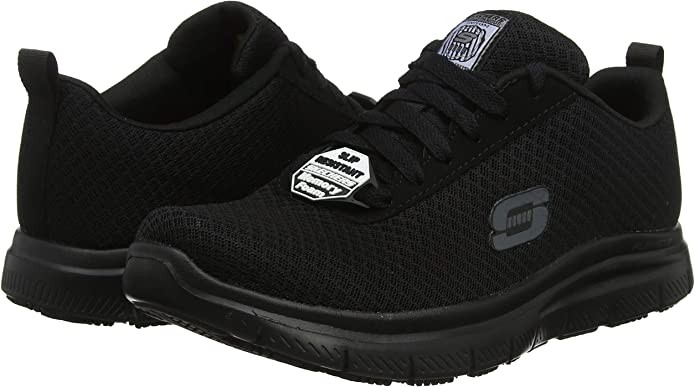 SKECHERS Freizeit Schnürer schwarz FLEX ADVANTAGE SR -