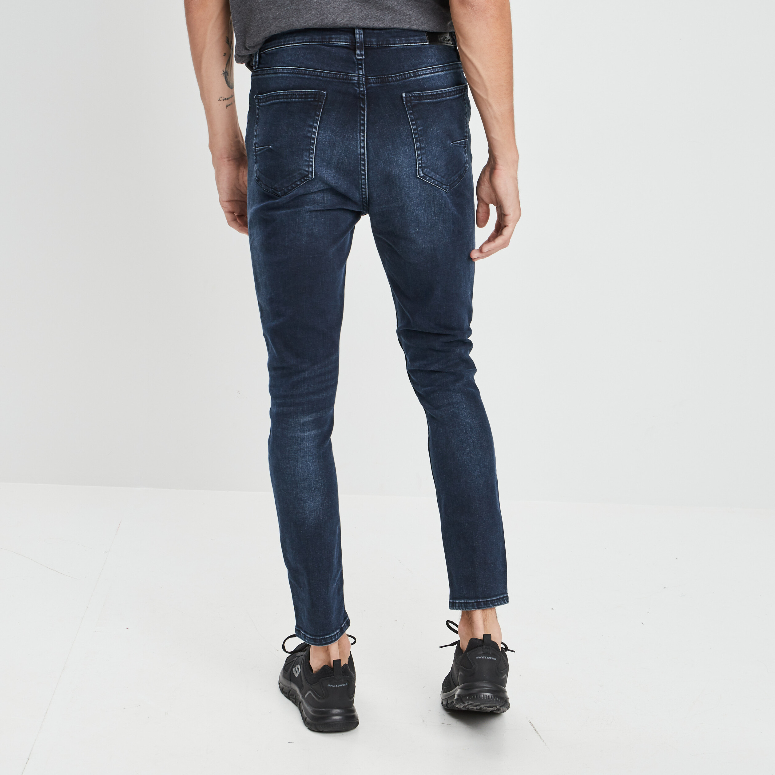 Jeans skinny denim blue black homme | La Halle