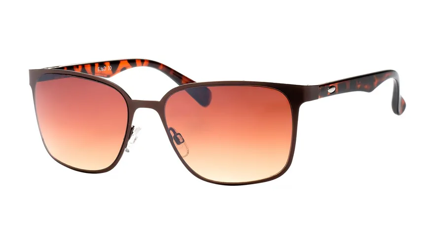 LEXXOO Sonnenbrille Metall braun