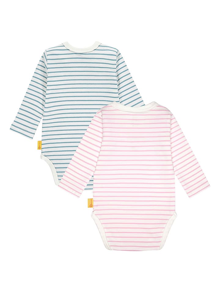 Steiff 2er-Set: Bodys in Hellblau/ Rosa günstig kaufen