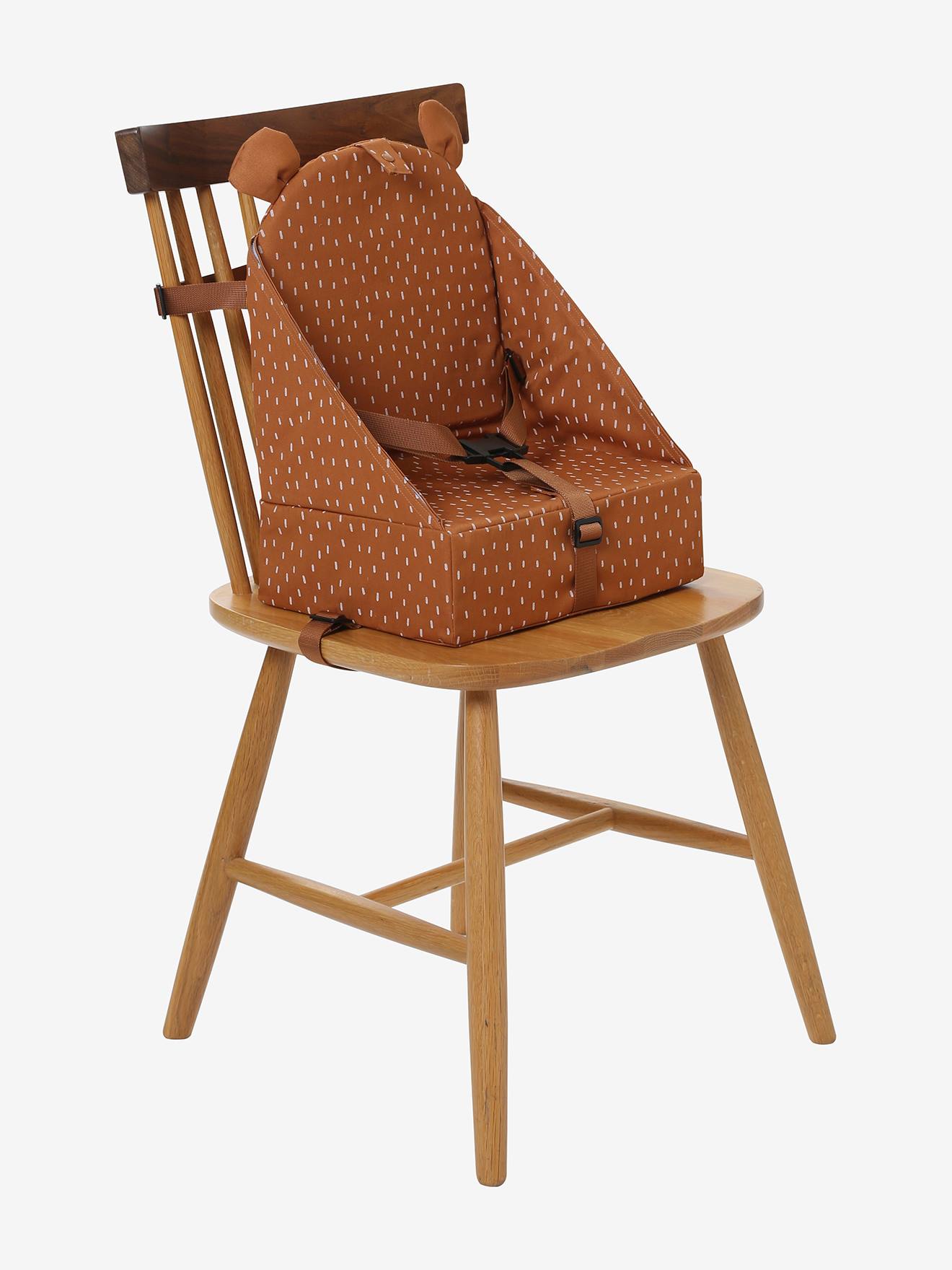 Rehausseur de chaise rayé blanc