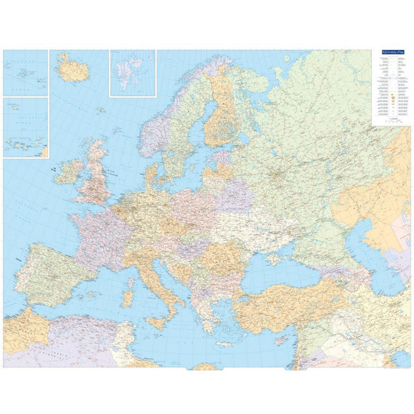 KuF Europa politisch 1 : 4 500 000. Poster - Poster