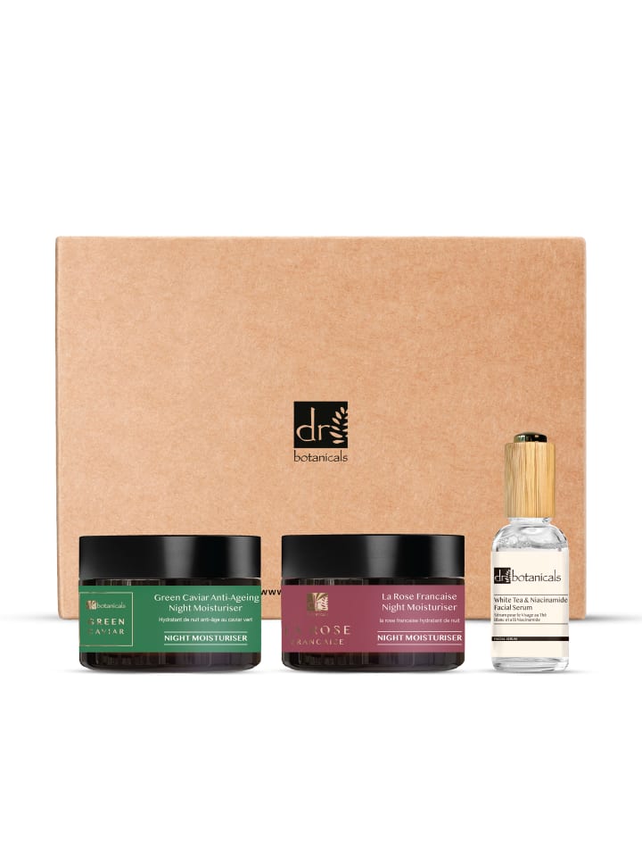 Dr Botanicals 3tlg Set Kaviar Nachtcreme, Serum & La Rose Française Nachtcreme günstig kaufen onesize
