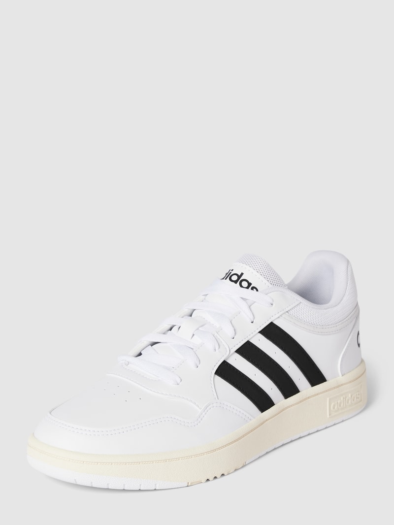 Sneaker mit Label-Print in weiß