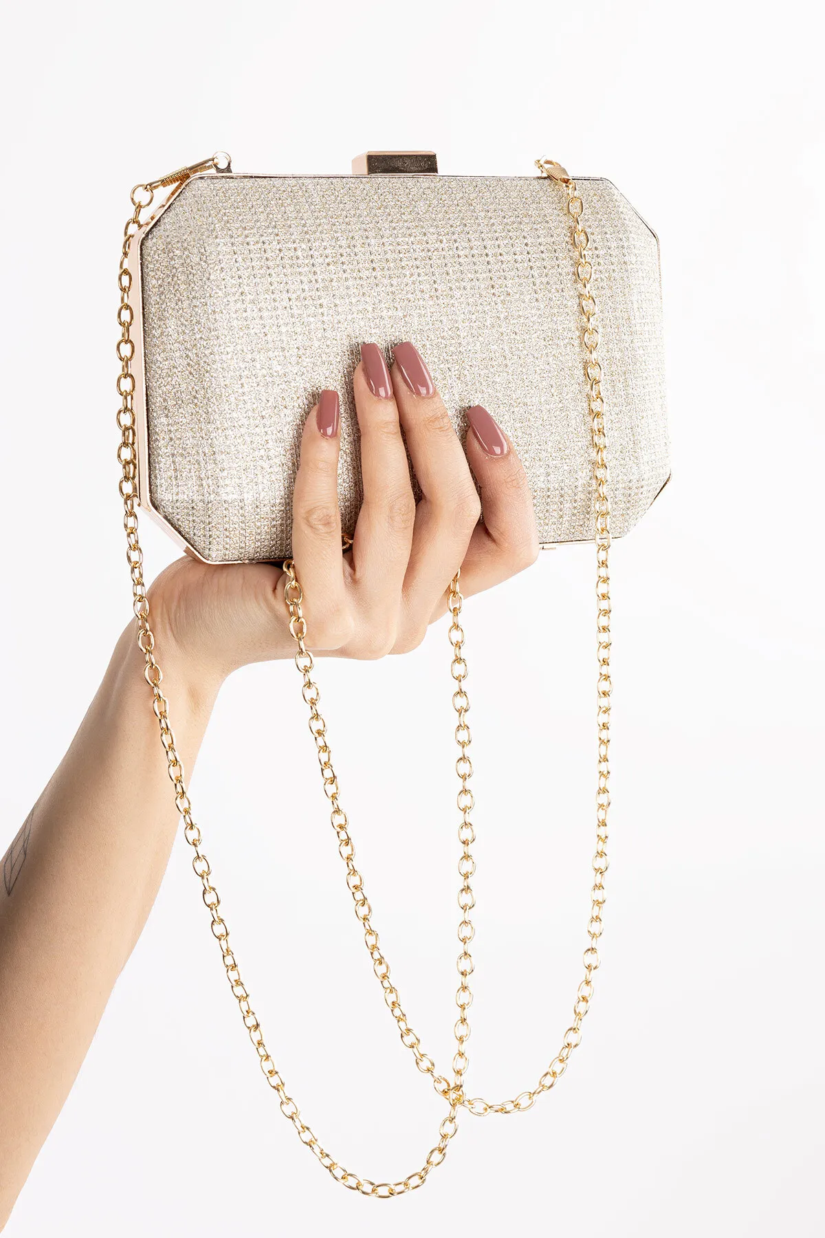Getcho  Soraya Glitzer-Clutch-Portfolio und Abendkleid-Tasche für Damen