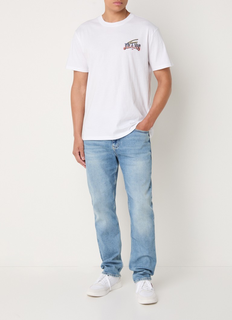 Tricou Tommy Hilfiger Diamond cu logo și imprimeu pe spate.
