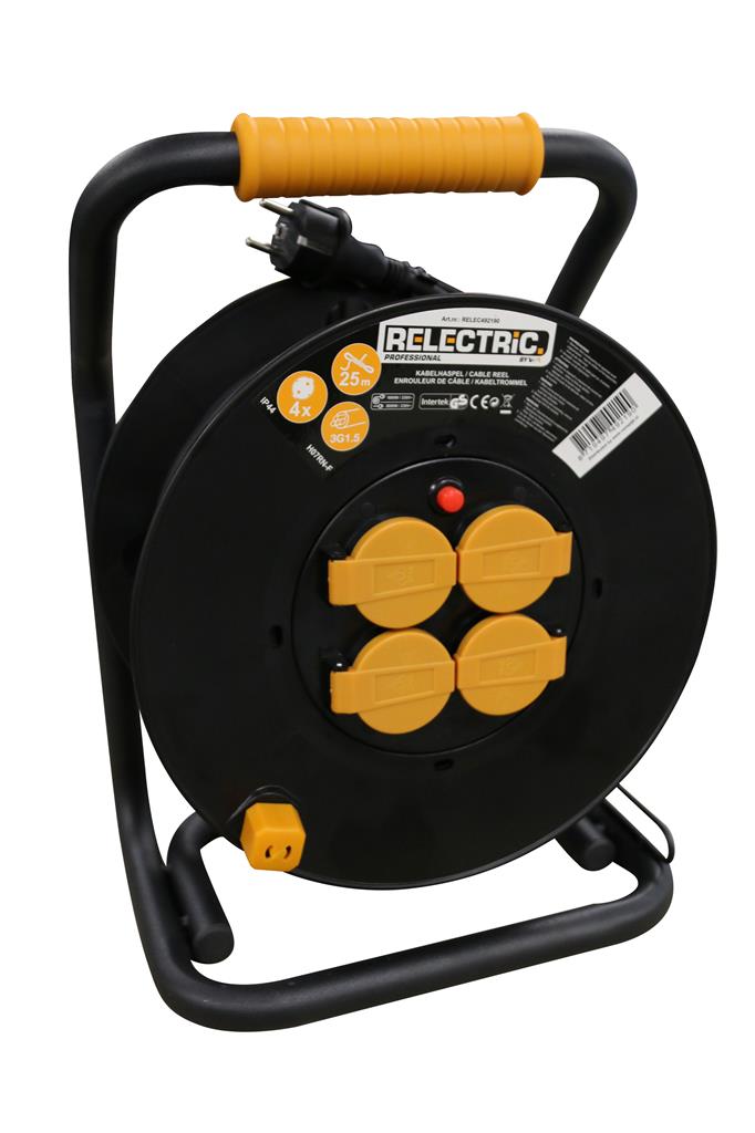 Relectric RELEC492190 PRO Rolă de cablu 25 m IP44 3 x 1,5 mm