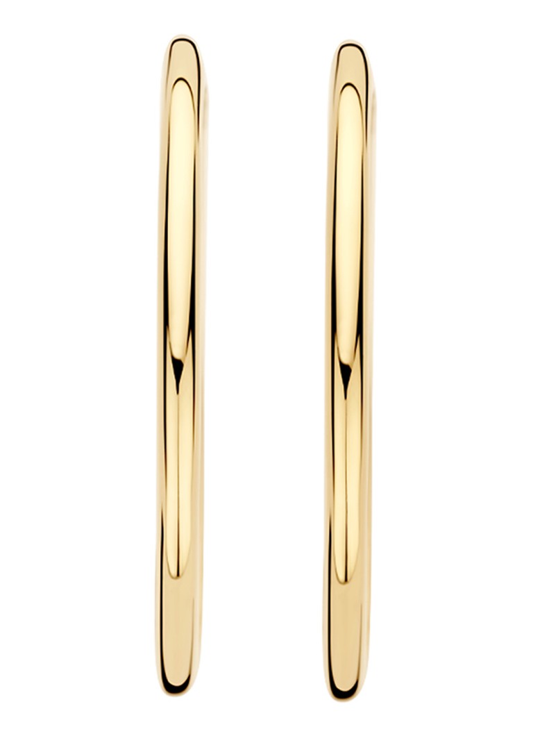 Orecchini color cipria in oro giallo 14 carati 7312YGO