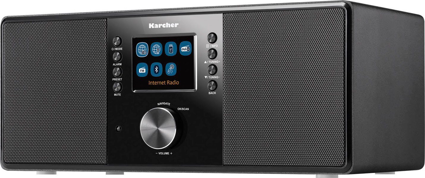 Karcher DAB 7000i Internet-Radio (Digitalradio (DAB), FM-Tuner mit RDS, Internetradio, UKW mit RDS, 14 W)