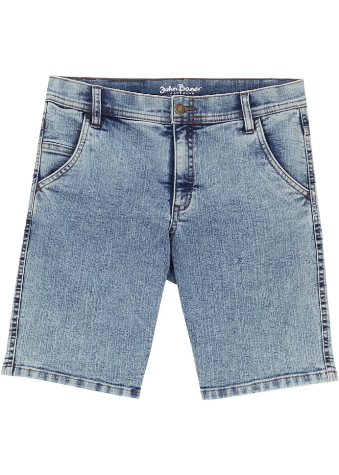 Jungen Baggy Shorts, Hellblau Denim