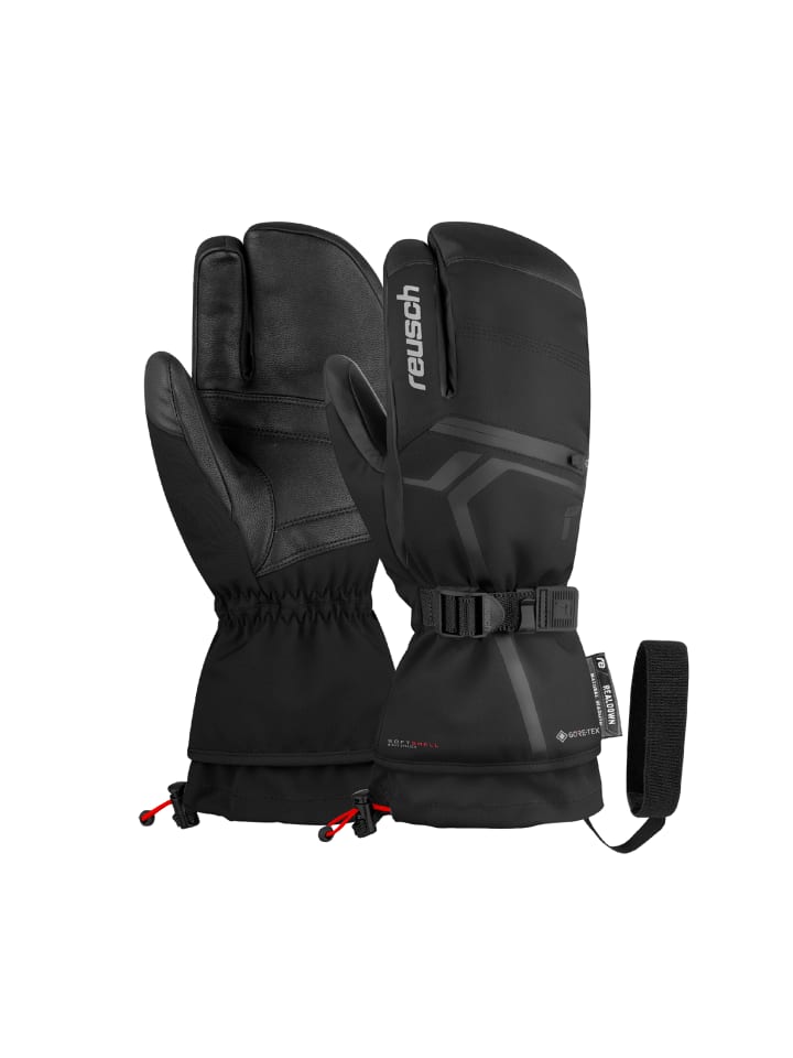 Reusch 3-Finger Handschuhe Down Spirit GORE-TEX Lobster in 7702 black / silver günstig kaufen