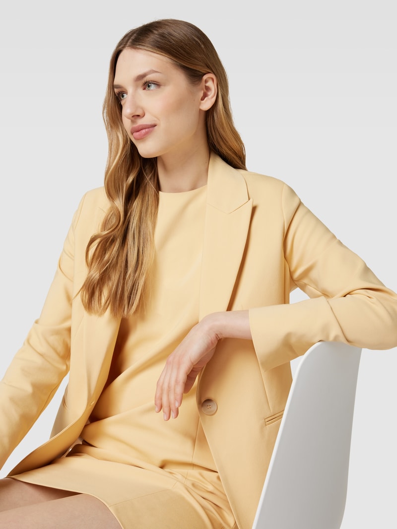 Blazer mit Reverskragen in gelb
