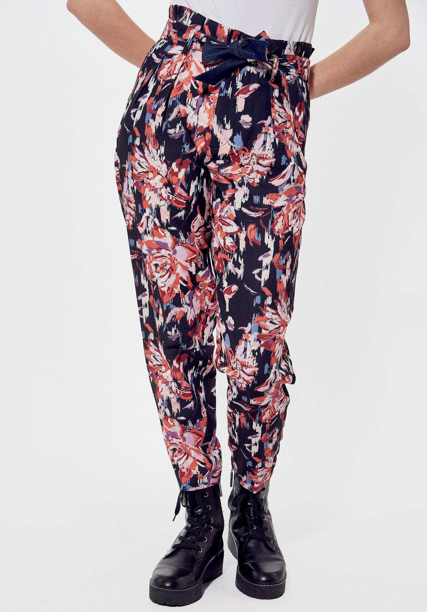 FAITH  Pantalon régular Femme imprimé fleuri