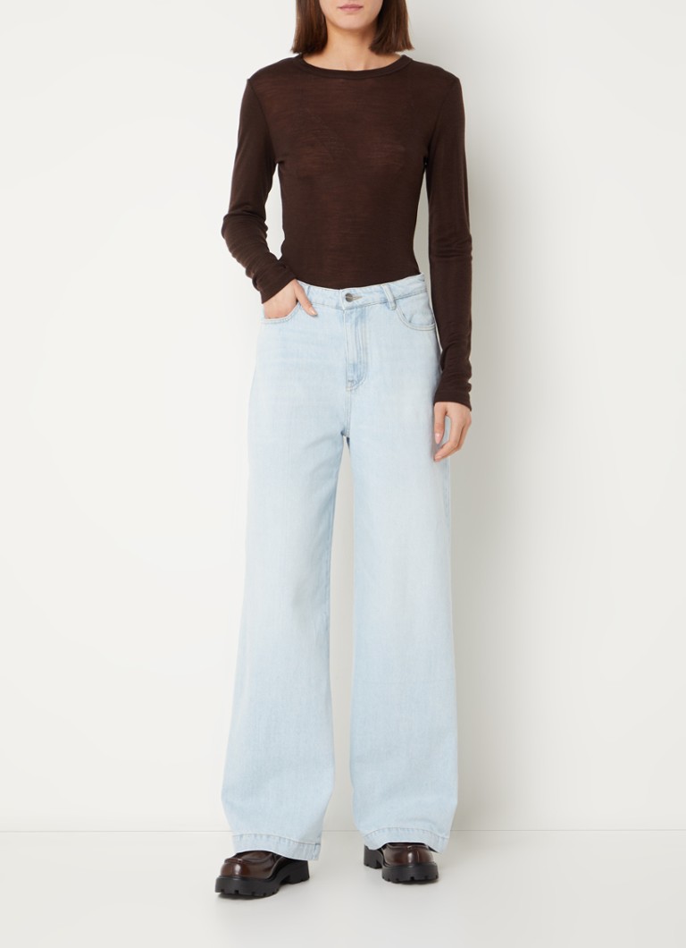 alchemist Star high waist wide leg jeans with medium wash