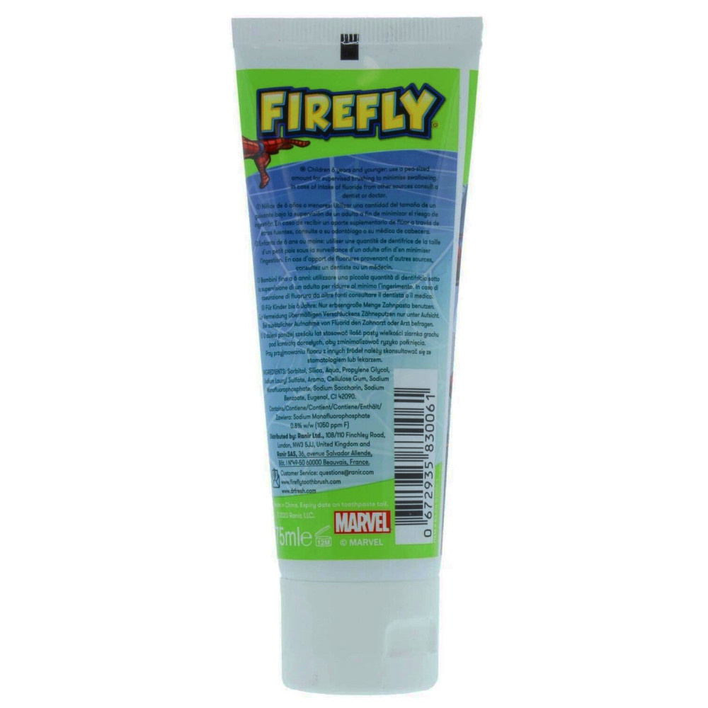 Firefly Dentifrice Enfants Spiderman - 75 ml