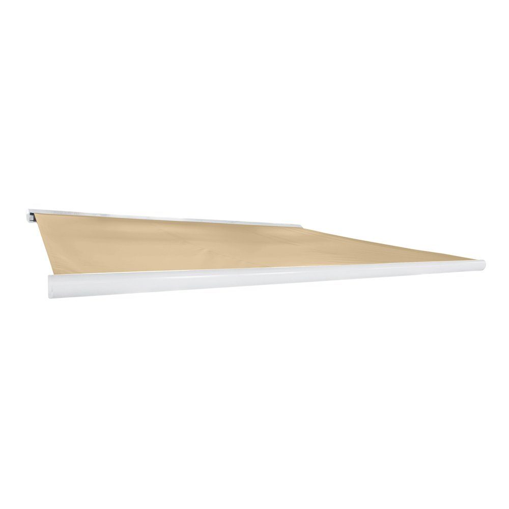 HOME DELUXE Markise ELOS LED Vollkassettenmarkise (Komplettset) mit LED – Beleuchtung & pulverbeschichteter Aluminiumrahmen