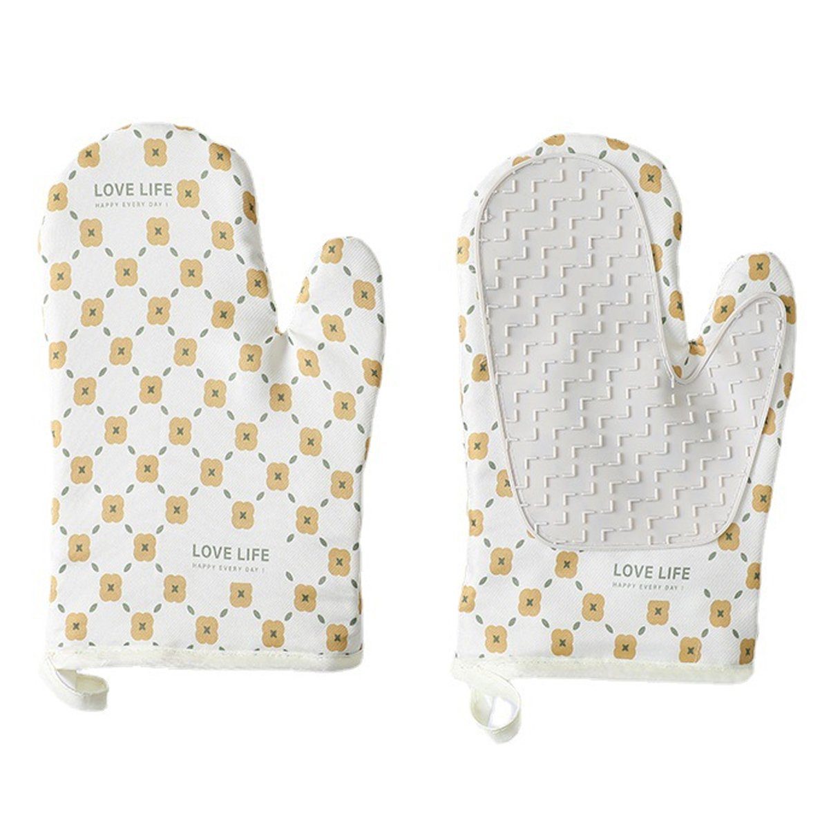 Jormftte Topfhandschuhe 1 Paar Verdickte Hitzebeständige Ofenhandschuhe,Für Kochen, Backen