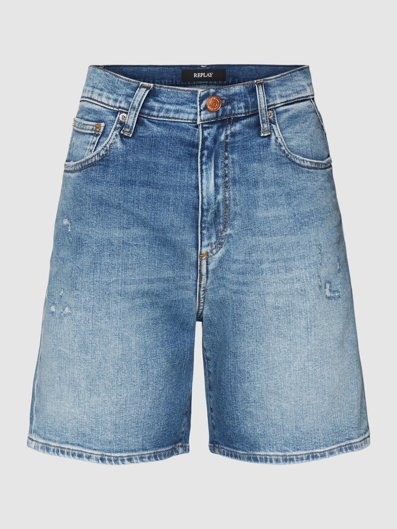 Jeansshorts im Destroyed-Look Modell 'SHIRBEY' in blau