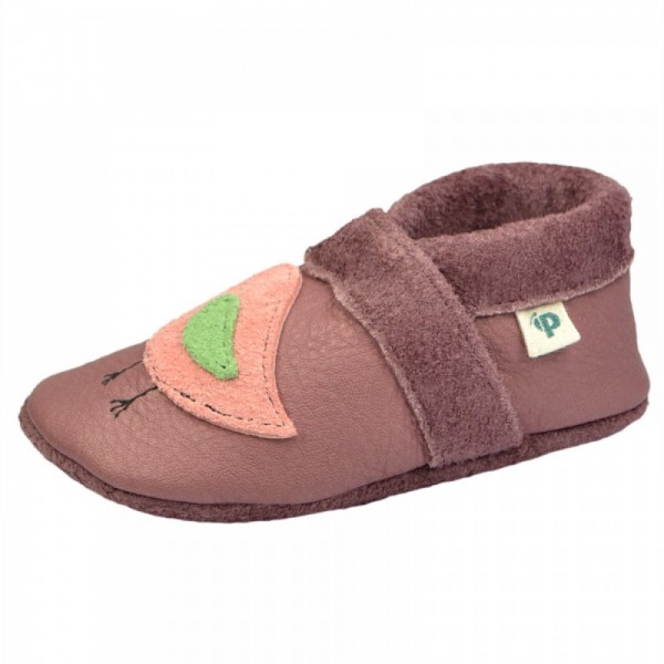 Pantolinos ~ Vogel ~ rosa/hellgrün