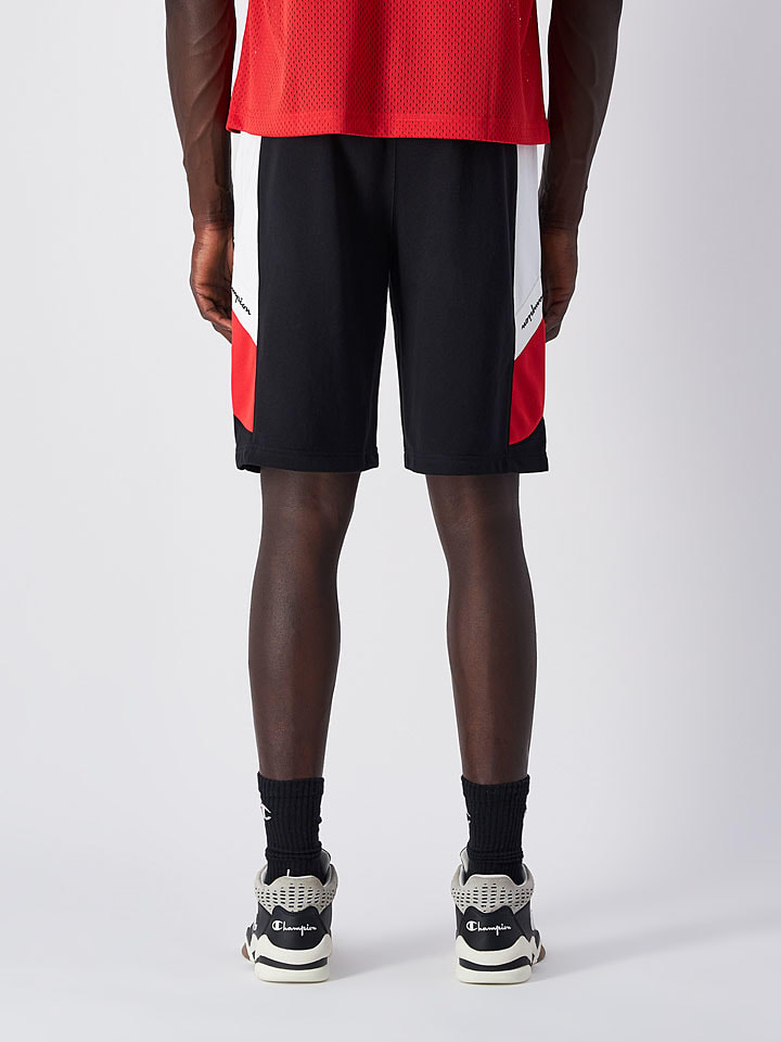 Champion Shorts in Schwarz/ Rot/ Weiß günstig kaufen