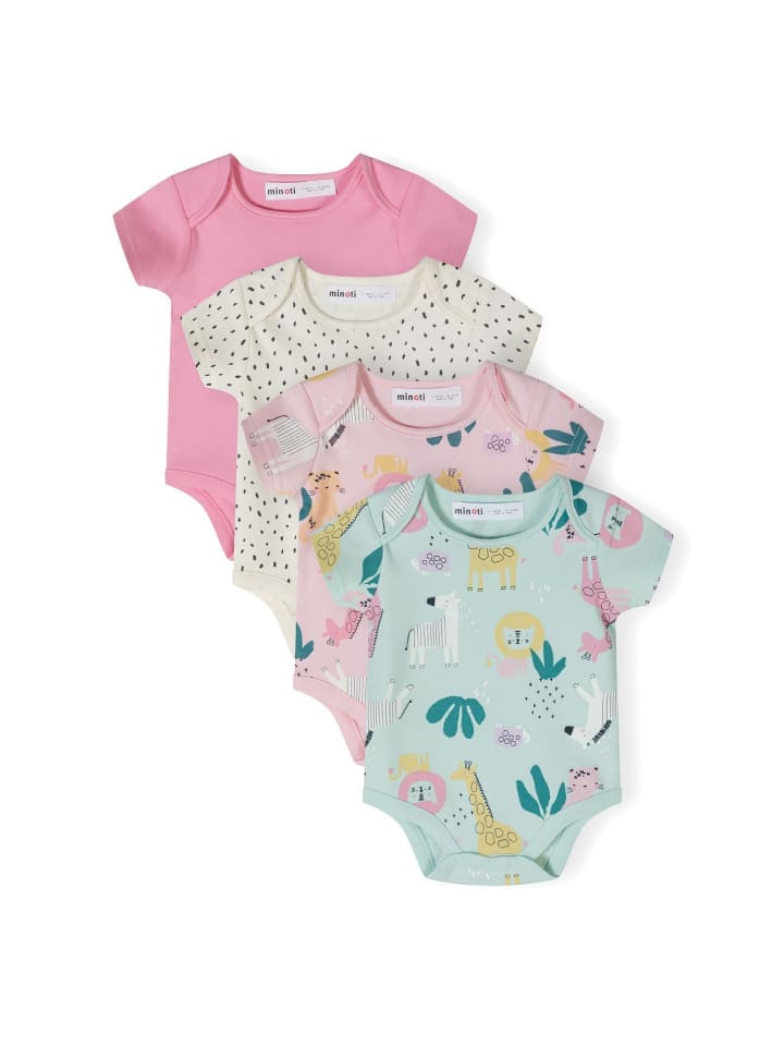 Minoti 4er. Set: Kurzarmbody 24babypack6 in lila günstig kaufen