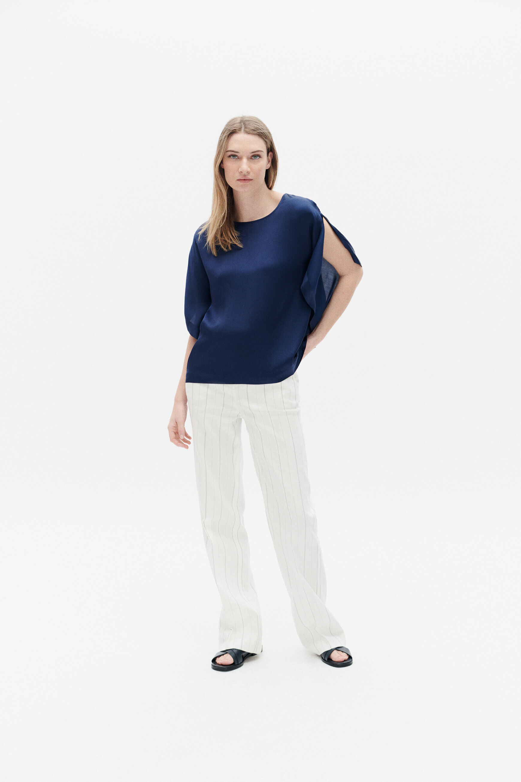 Blouse samuel bleu marine femme