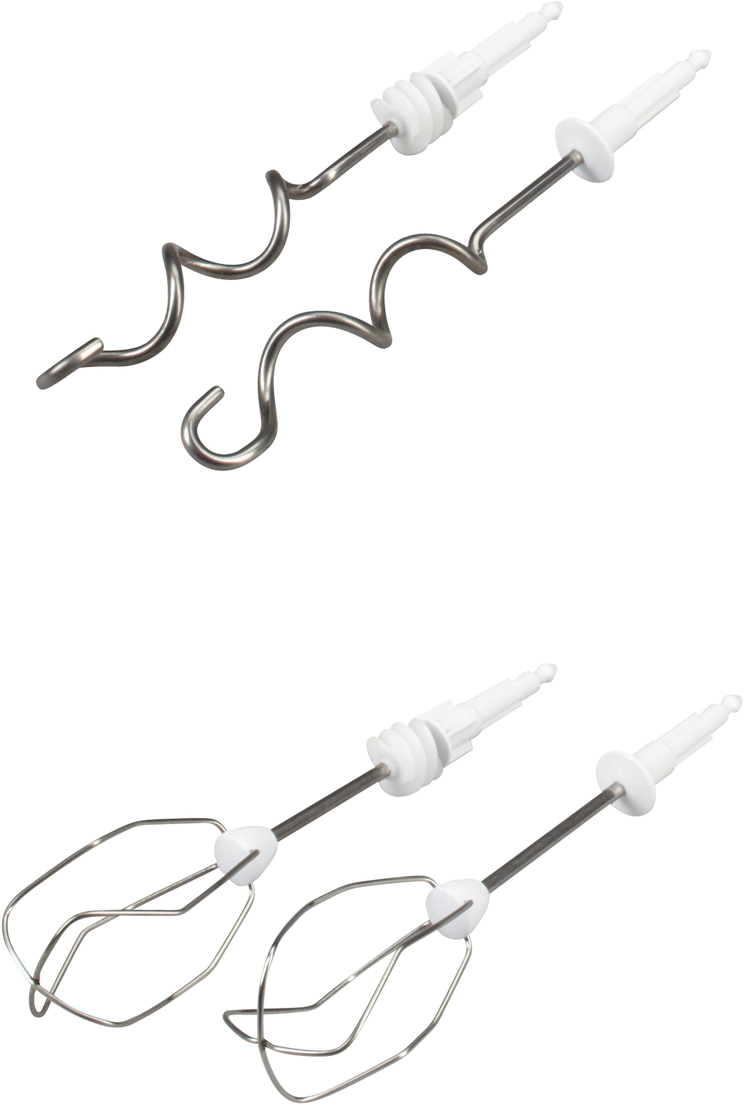 BOSCH Handmixer ErgoMixx MFQ36460, 450 W, 2 Rührbesen, 2 Edelstahl-Knethaken, Rührschüssel plus Halterung