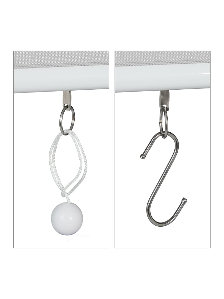 relaxdays Senkrechtmarkise in Grau - (B)180 x (H)140 cm günstig kaufen onesize