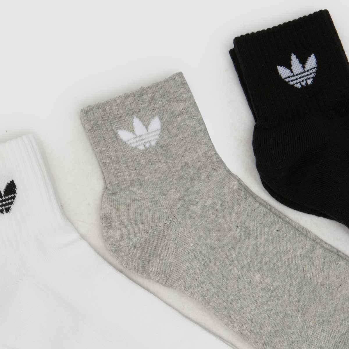 adidas fehér és fekete eredeti középmagas szárú zokni 3 db-os csomag