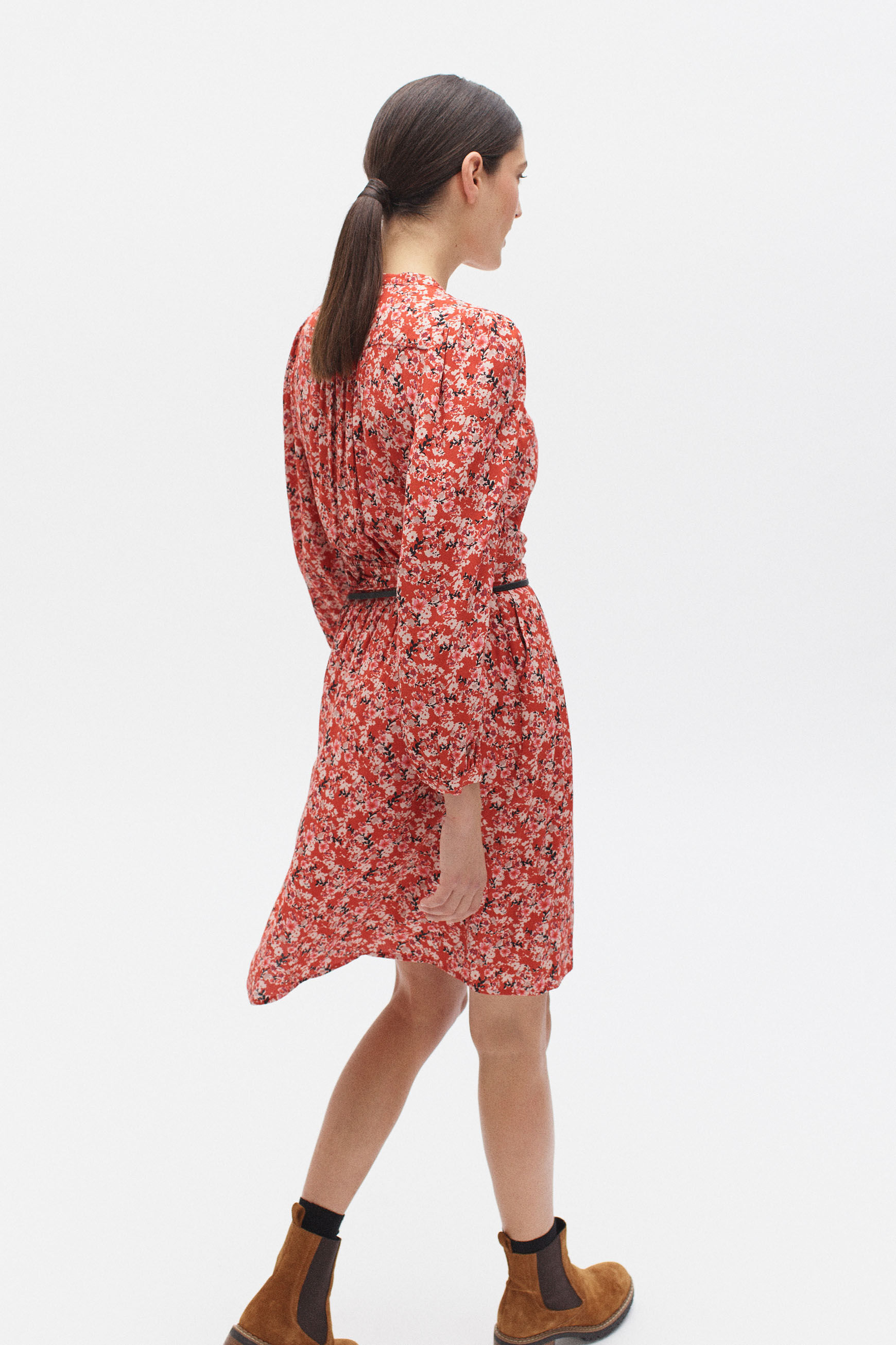 robe camille rouge femme