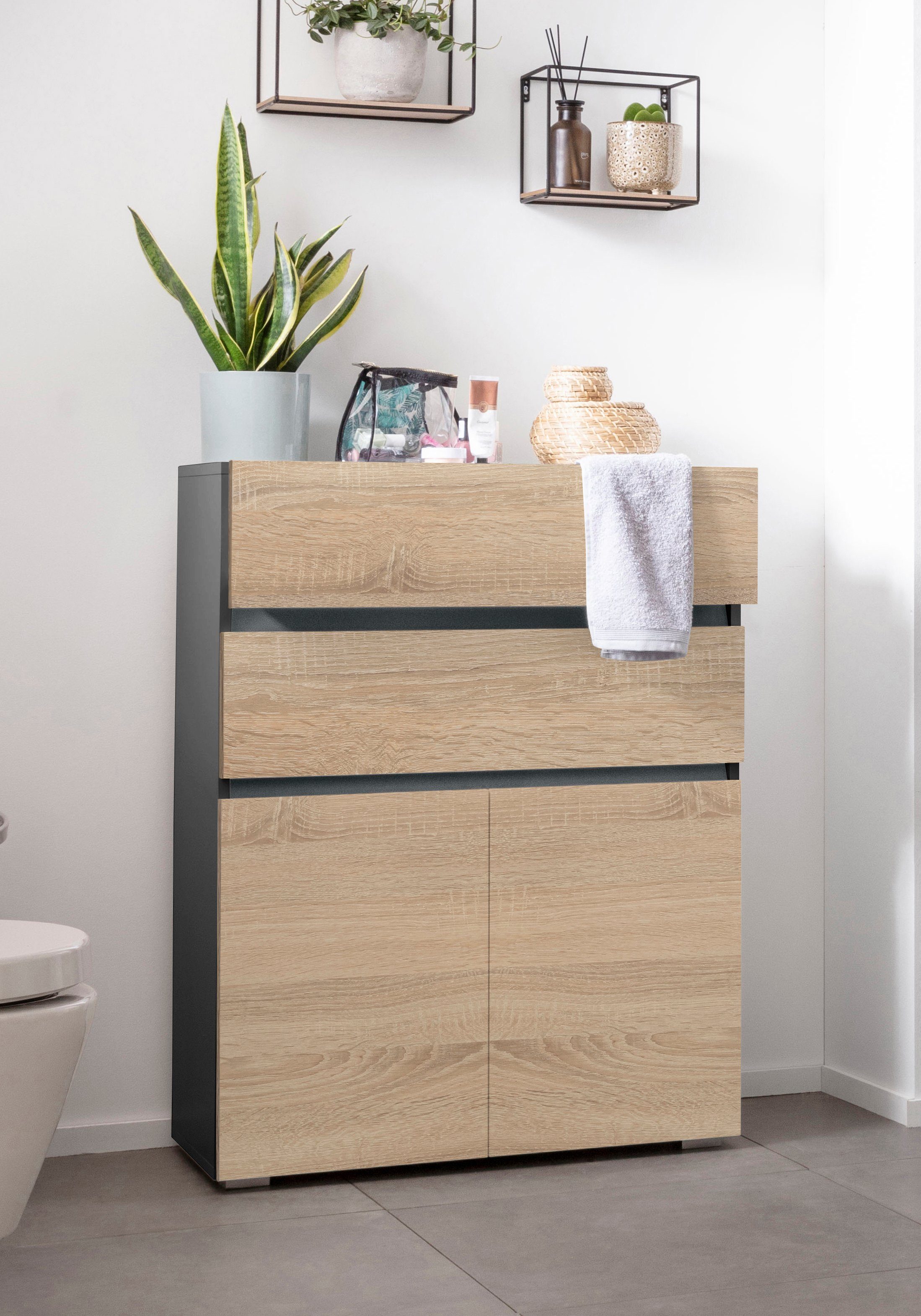 Home affaire Midischrank Wisla Höhe 98 cm, mit Türen & Schubkasten