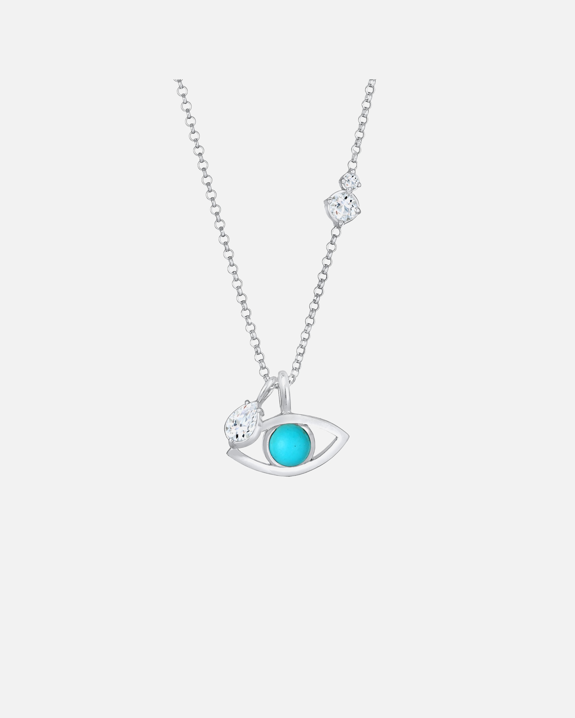 Elli PREMIUM turkio topazo solitaire moterims iš 925 sterlingo sidabro