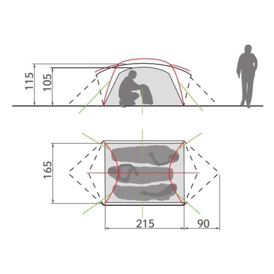 Mark UL 3 Personen - Expeditionszelt