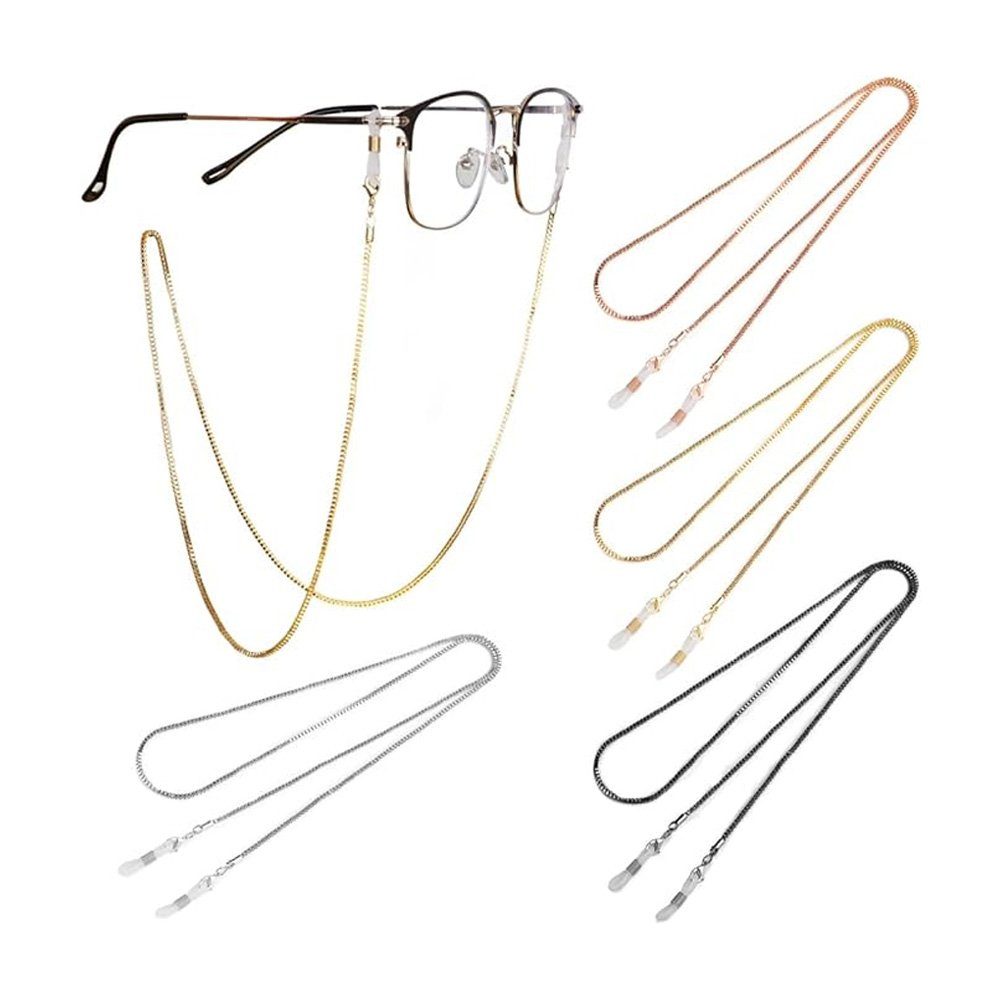 Tian Dee Brillenkette 4 Stück Brillenkette Sonnenbrillen kette für Lesebrillen Brillenband