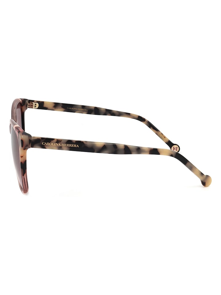 Carolina Herrera Damen-Sonnenbrille in Apricot/ Rosa günstig kaufen 57