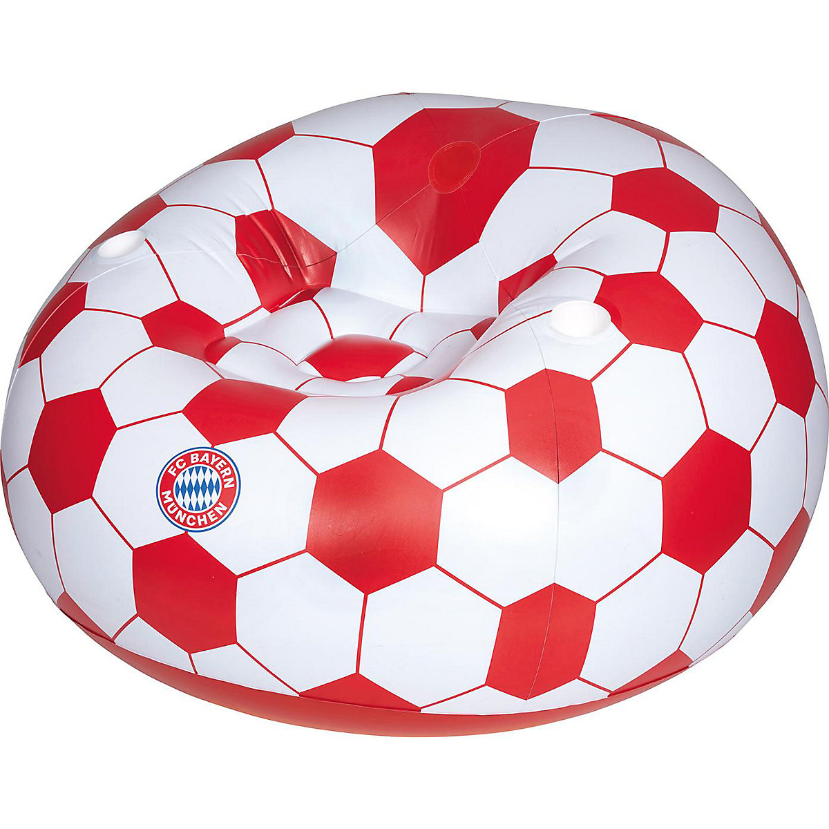 FC Bayern München Sitzsack, 108 x 108 x 68 cm, mit 2 Getränkehaltern