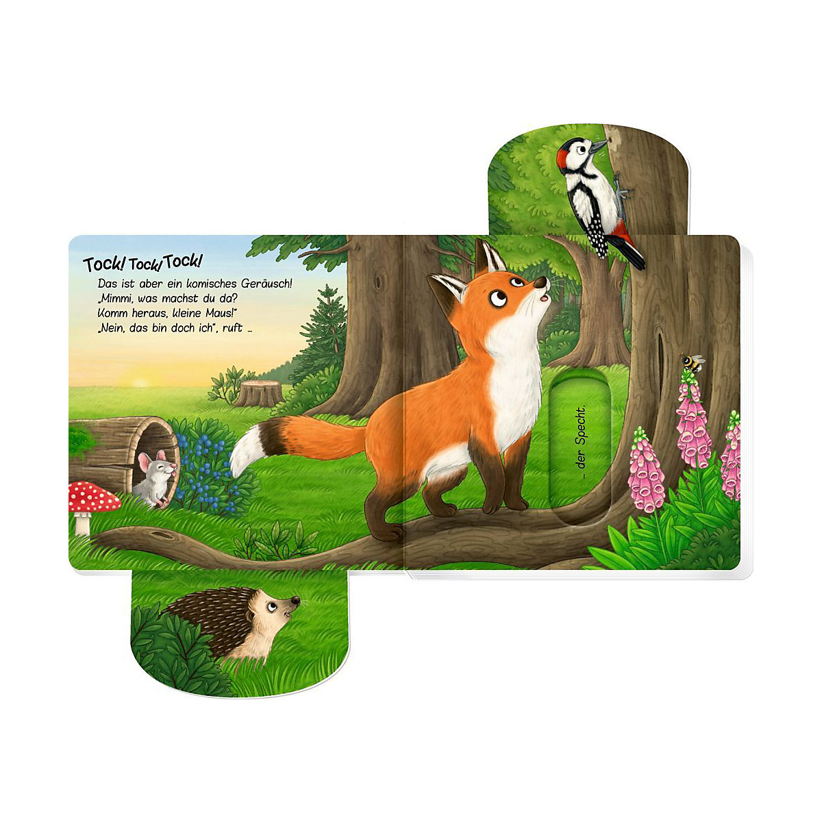Komm heraus, kleine Maus! Bist du im Wald