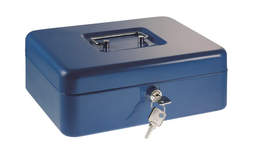 ALCO Geldkassette blau 25x18x9cm dunkelblau