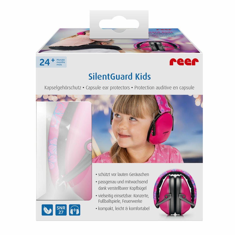 Reer Kapselgehörschutz SilentGuard Kids Pink, (1 St)