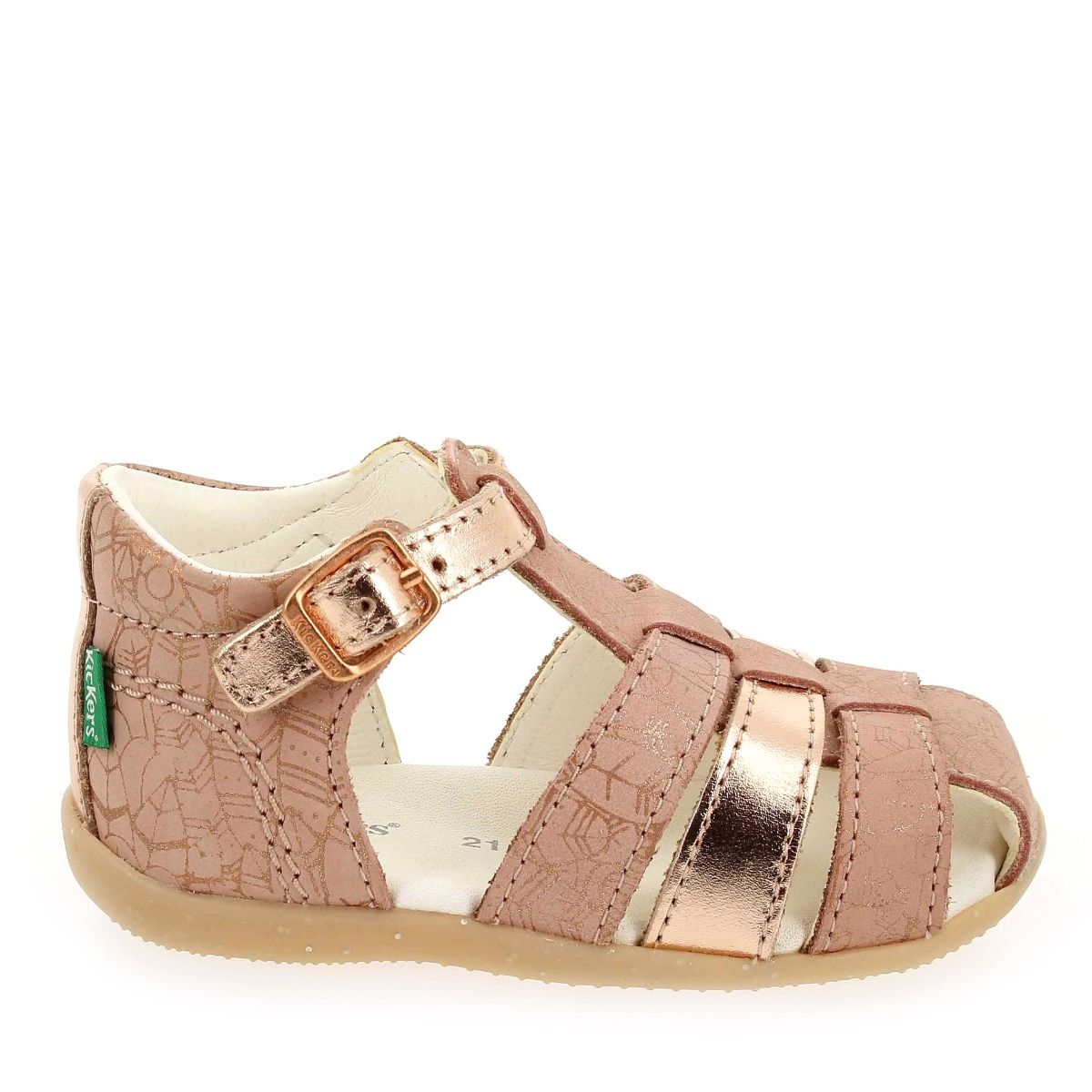 Kickers  BIGFLY-2 ETHNIC - Rose Cuivré