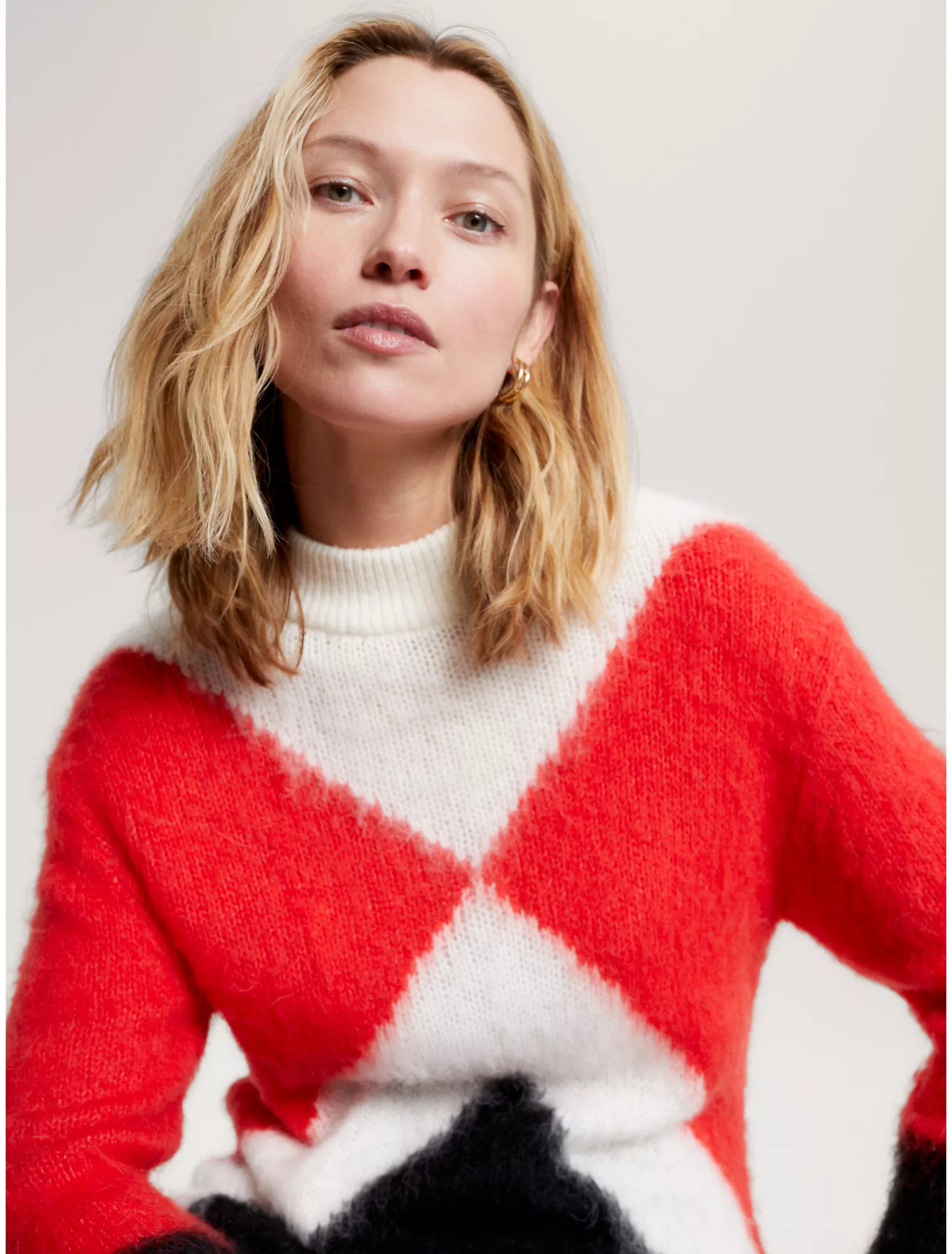 Argyle Alpaca Sweater