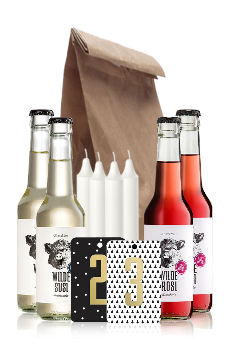 Wilder Adventskranz Geile Weine Weinpaket