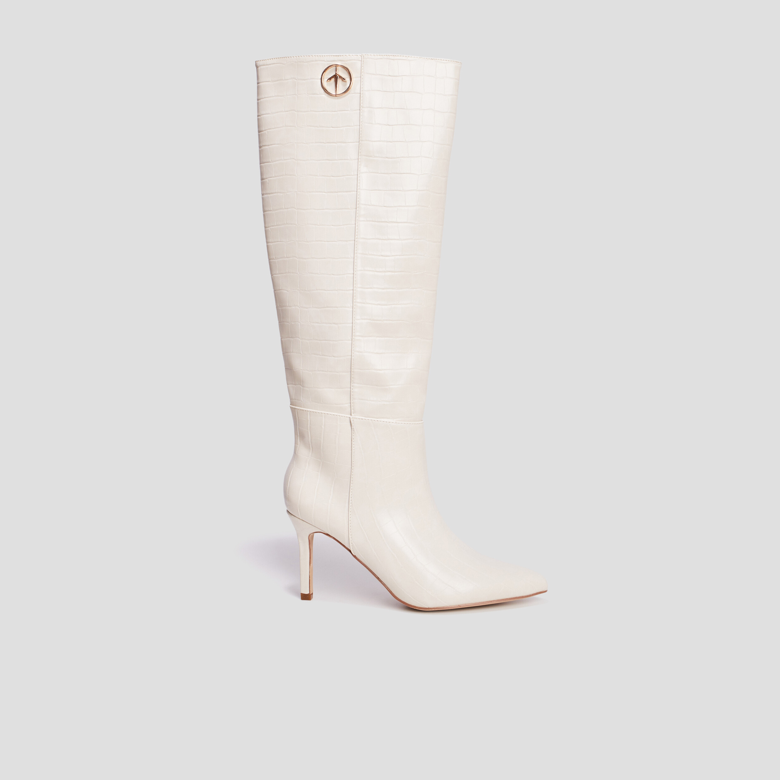 Bottes vernies croco Mosquitos blanc femme | La Halle