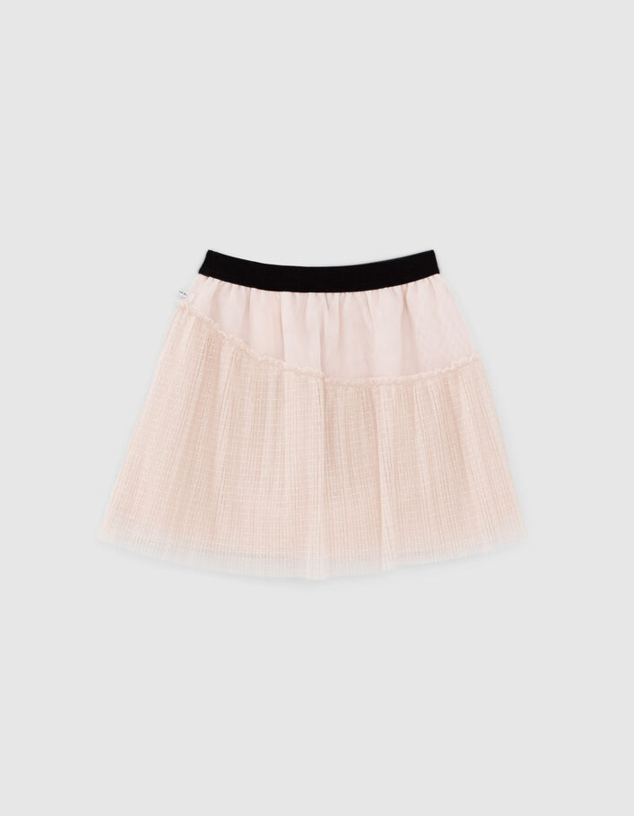 Jupe beige en tulle fille